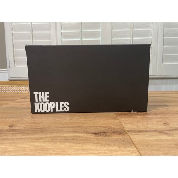The Kooples Black Sneakers Unisex Leather Vinyl Size 7.5 US 38 EU NIB Low Tops - Picture 14 of 14